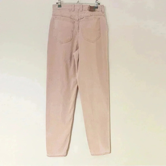 Vintage 90s Riveted Lee Pastel Pink High Waisted Jeans - Picture 1 of 6